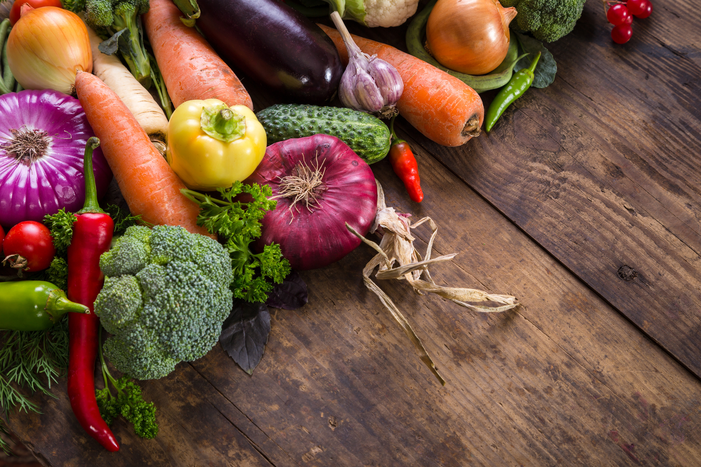 Schönes Foto mit Gemüse